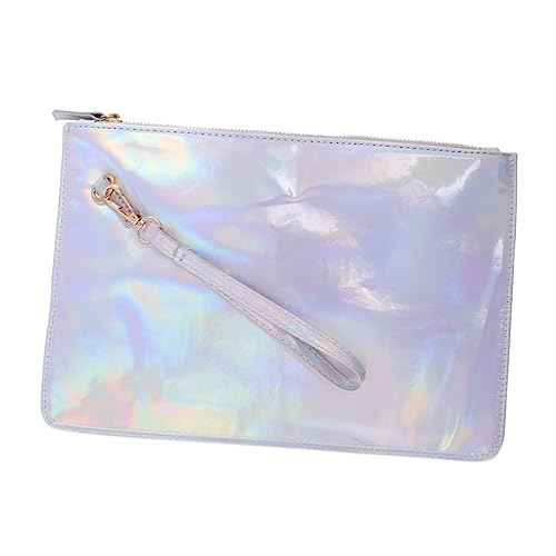 TOVINANNA 1Pc Dazzle Color Envelop Bag for Women Chic Shopping and Storage Stylish Reflective Design for Parties Beach and Daily Use