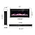 ZAFRO Electric Fireplace 30'' with Remote Control, Recessed Wall Mounted Electric Fireplace with Adjustable 12-Color Flame Brightness & Speed