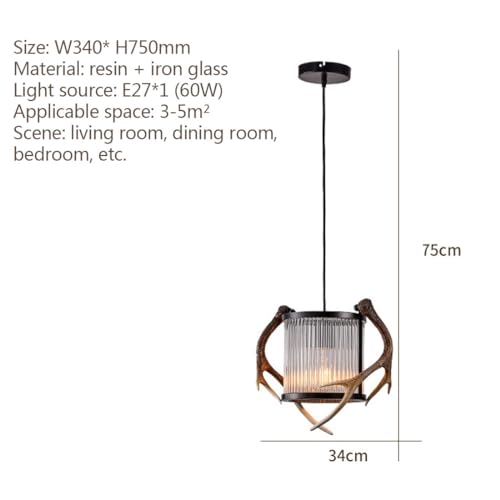 Lustre de luxe suspendu E27 pour illuminer un salon ou restaurant - 3