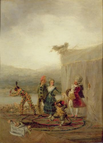 Toile Joueurs ambulants de Goya affiche peinture murale décoration salon 60x90cm