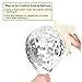 Tuoyi 100pcs Chrome Metallic Balloons - 12 Inch Black, White, and Silver With Confetti for Wedding, Engagement, Black Party Decorations, Birthday