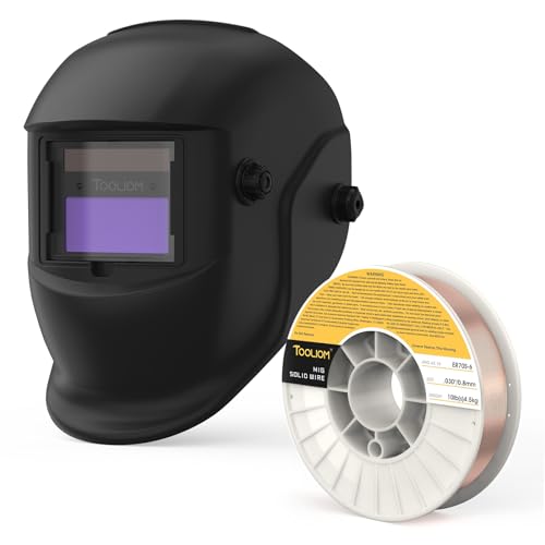 Careta para soldar automática TOOLIOM con cable de soldadura miniatura 1