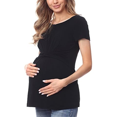 Be Mammy Damen Umstands Shirt Bluse BE20-215 Cover