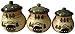 Paseo Road by HiEnd Accents Rustic Bear 3 Piece Ceramic Dinnerware Canister Set, Rustic Cabin Lodge Style