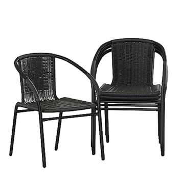 black patio dining chairs