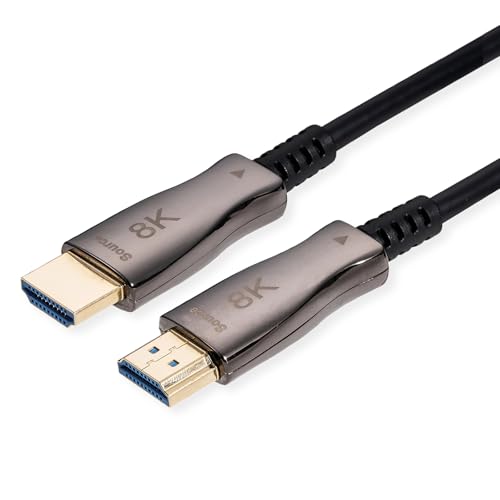 Câble optique 8K HDMI actif de 15m pour liaison vidéo longue distance sans perte