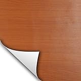 wallstickery Cherry Wood Grain Paper Prepasted Vinyl Film Self Adhesive Removable Peel Stick Contact on Furniture Home Kitchen Shelf Drawer Liner Countertops (Cherry)