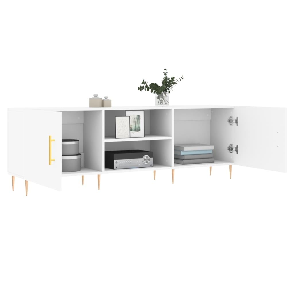 Mobile TV bianco, 150 x 30 x 50 cm, in legno