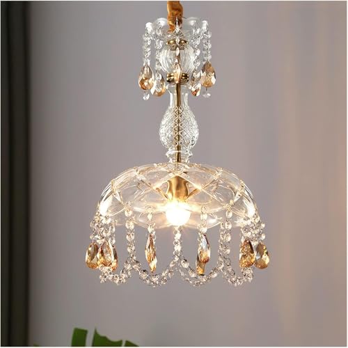 Lustre salle à manger suspendu rétro cristal pour éclairage chic