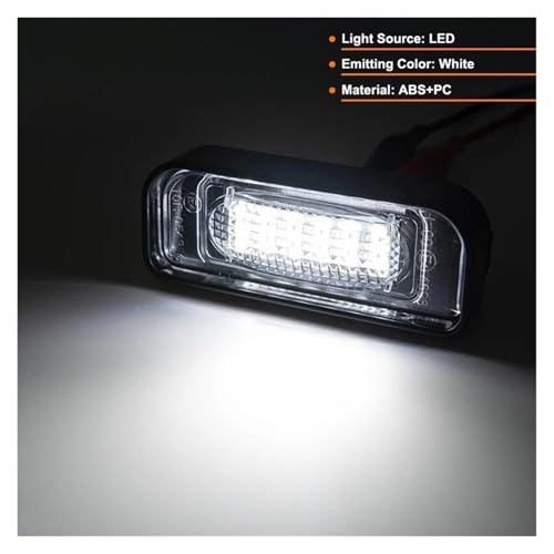 Luz matrícula LED para Benz Clase S W220 S350 S430 S500 2 piezas 5