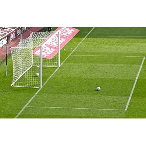 Filet de foot de stade blanc 4mm pour les matchs de football à 11