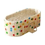 YYW Tragbare Badewanne für Erwachsene faltbar Einweichen Stehende Badewanne für Dusche Stall, freistehende nicht aufblasbare Hot Ice