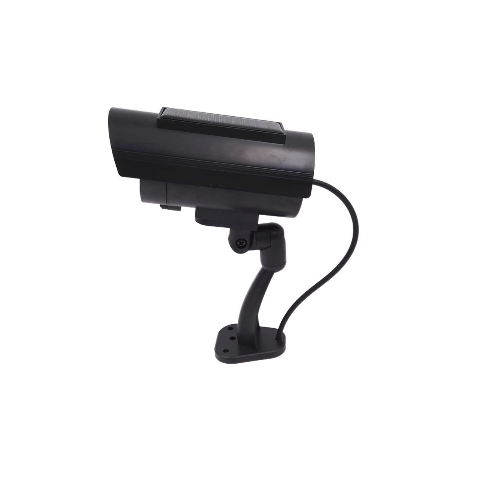 Fałszywa kamera Zabezpieczenia zewnętrzne Panel słoneczny Atrapa Symulacja kamery Wewnętrzny wodoodporny Bullet LED Light Monitor Bezpieczeństwo w domu Ostry Obraz łatwa Obsługa(3 pcs black)
