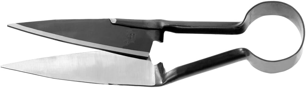 BERGER Sheep & Hedge Shears – 13" Forged Garden Shears with Self-Sharpening Straight Blades, Round Spring Design, 6.1" Cutting Length, Ambidextrous Use – 2712