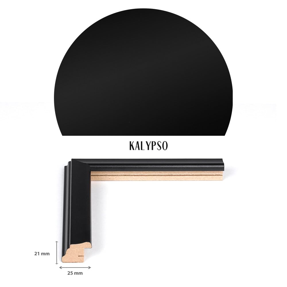 Bildershop-24 Puzzlerahmen KALYPSO Schwarz (matt) 27x39cm (ca. 300 Teile)