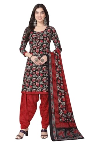Image of Yashika Women'S Unstitched Crepe Dress Materials | Crepe Salwar Suit For Women | Suit Material For Women Unstitched