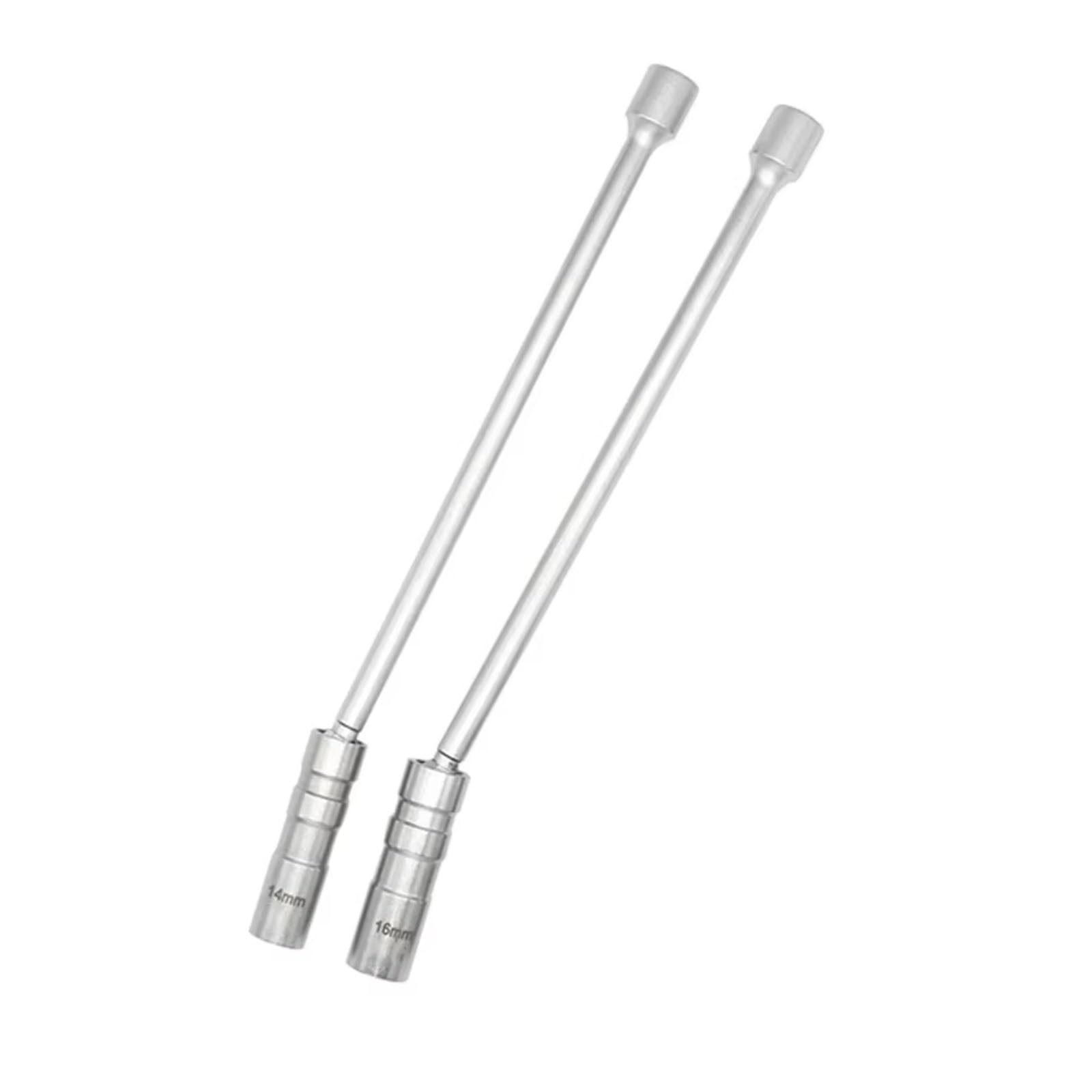 Herramienta De Extracción De Bujías Llave Manga Magnética 3/8 Pulgadas 12 Puntos Vela Giratoria Llave Imán Bujías 14mm 16mm Juego de Llave para Bujías