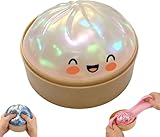 Genérico Giant Jumbo Dumpling Squishy Rainbow Dumplings Squeeze Juguete, Large Rainbow Dumplings Fidget Toy with Steamer Box, Bao Bun Sensory Stress Ball For Kids & Adults