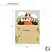 Desert Cactus Volcano Happy Birthday Invitations Style 1 Invite Cards (25 Count) With Envelopes Girls Boys Kids Party (25ct)
