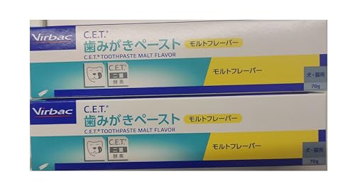 【セット販売】ビルバック (Virbac) C.E.T. 歯みがきペースト モルトフレーバー 70g×2個