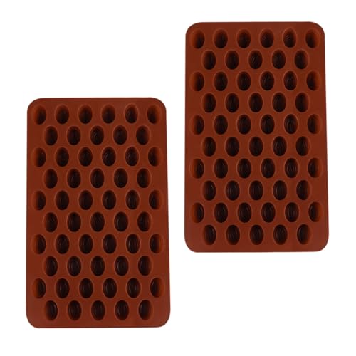 CLISPEED 2 Unidades Moldes de Silicona Creativos para Bombones y Bizcochos Fácil Desmoldeo, Multiusos para Fondant y Repostería en Horno Familiar Color Aleatorio