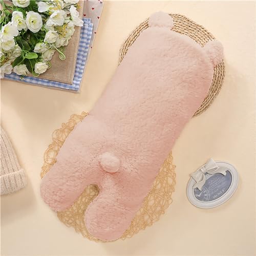 Baby Swaddle Blanket Boys Girls Cute Bear Plush Essential Receiving Blanket Ultra-Soft Newborn Registry Sleeping Wraps for Infant 0-6 Months - Pink