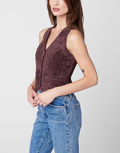 [BLANKNYC] Womens Faux Suede Vest2