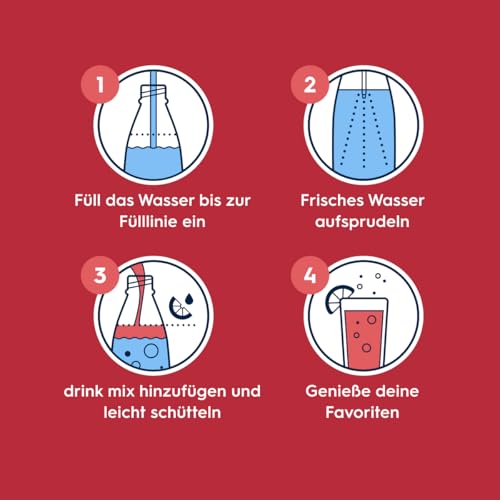 Sodastream drink mix Kirsche ohne Zucker – zuckerfreier Sirup für gesprudeltes & stilles Wasser, 4er Pack (4 x 440 ml), mit Vitamine & Mineralstoff, ergibt bis zu 9L Fertiggetränk 4