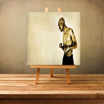 Toile Tupac Shakur 2Pac fond 3D pour décorer un studio de musique ou un salon