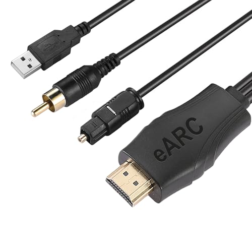 Unstincer 192KHz HDMI eARC/ARC to Optical Coaxial Audio Converter