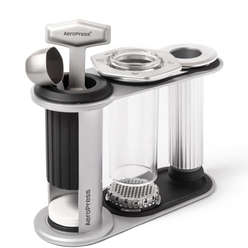 AeroPress Stainless Steel Organizer Stand High-End Coffee Bar Station for AeroPress and Accessories Compact Storage Solution Fits Premium Clear and Original Manual Coffee Maker