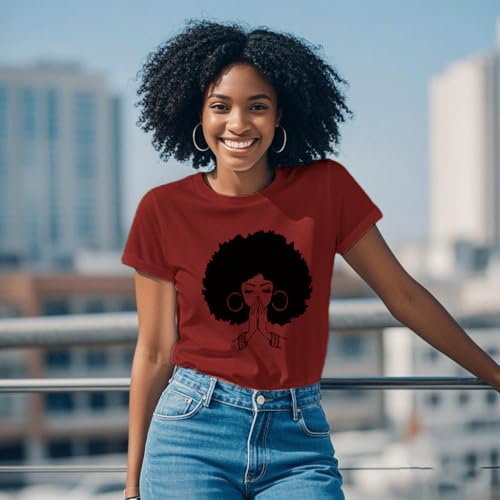 Image of Black History Shirts Black Graphic tees for Men and Women, Magic Fashion Afro American Natural Hair Vintage Melanin T-Shirts
