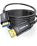 Cratree 8K Fiber Optic HDMI Cable 30M,HDMI Cable High Speed 48Gbps,8K 60Hz 4K 120Hz HDCP 2.2 2.3 HDR10,Compatible with HDTV Xbox Blu-ray Monitor Laptop Projector