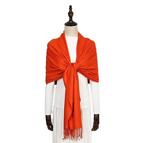 Image of RIIQIICHY Women's Fringe Shawl Wrap Pashmina Scarf for Wedding Evening
