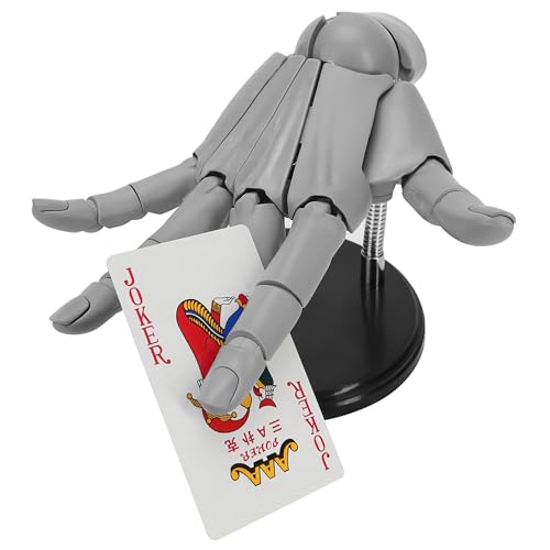 1:1 Right Hand Model for Drawing Articulated Flexible Artist Manikin Figure with Adjustable Joints PVC Poseable Sketching Tool Moveable Mannequin for Artists Painting Displaying Desk Decor Gray