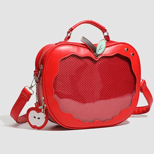 Kawaii Transparent Crossbody Handbag, Funny Shape Shoulder Bag, Pu Leather Handbag Cute Backpack for Women Girls2