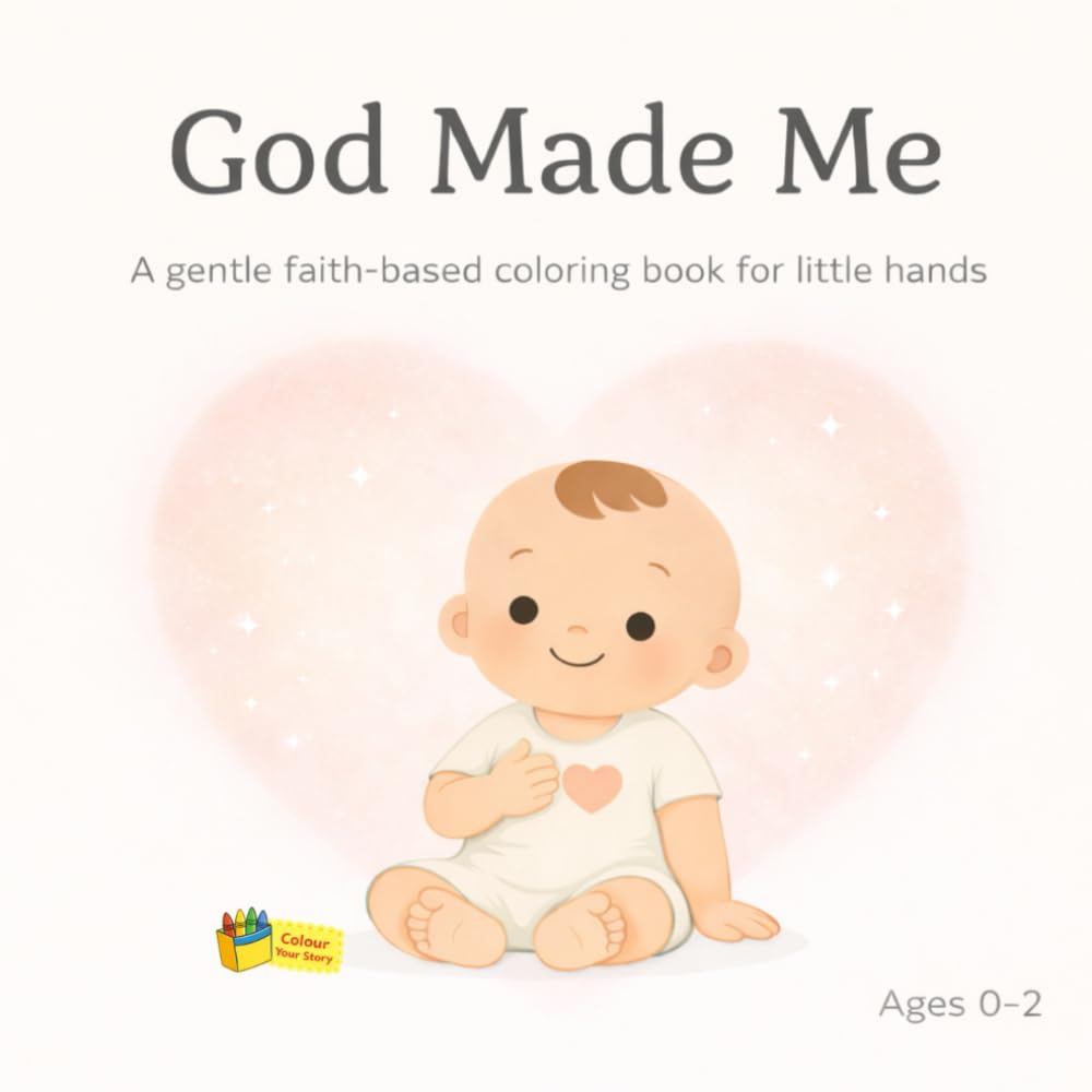God Made Me: A Gentle Faith-Based Coloring Book for Little Hands: Colour Your Story