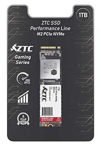 ZTC 1TB M.2 NVMe PCIe 80mm SSD Astounding Performance and High-Endurance Great Upgrade for Gaming Model ZTC-PCIEG3-001T