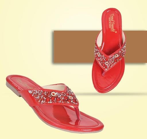 Image of Rehan Traders Stylish Women's Multicolor Flats Snadal| Comfortable, Lightweight, Anti Slip|SL 141
