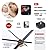 JUSTIME 8.5-inch Quality Square Water Resistant Quartz Wall Clock Water Resistant Special for Small Space, Office, Boats, RV (W40508 Black)