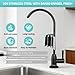Drinking Water Faucet, Lead-Free Kitchen Water Filter Faucet for Reverse Osmosis or Water Filtration System, RO Faucet, Brushed Nickel (Black Lacquer Finish)