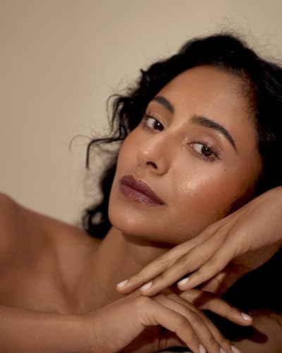 Henné Organics Luxury Lip Tint - Moisturizing, Sheer Natural Color - Nightfall (Dark Red) - Image 3