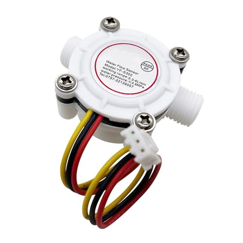 Medidor de flujo de agua multifunción con conector G1/4 pulgadas 3 5 – 24 V eficiente prueba de flujo de agua para una detección precisa del caudal