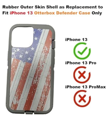 Coque caoutchouc iPhone 13 drapeau américain pour Defender en rando - 3