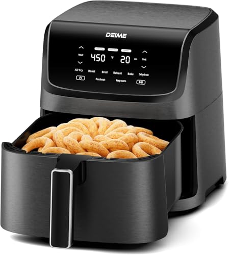 DEIME Air Fryer 7.2 QT 1700W Oilless Oven Healthy Cooker Air Fryers Large Capacity with 8 Presets,...