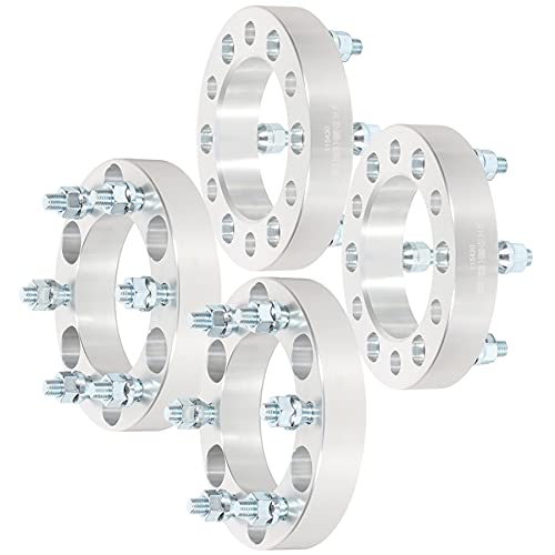 ECCPP 4X 1.25 inch 6x139.7 Wheel Spacers 6x5.5 to 6x5.5 6 Lug 108mm CB fits for Colorado Wheel Spacers 2004-2012 for Canyon Wheel Spacers with 12x1.5 Studs