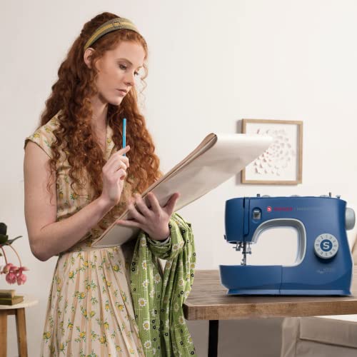 Singer Making The Cut Sewing Machine With 97 Stitch Applications & Accessory Kit M3330, Simple & Easy To Use, Perfect For Beginners, Blue. #TOP5