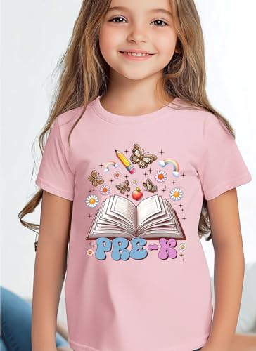 Image of Kids Toddler Boys Girls Back to School Shirt First Day of Preschool T-Shirt Short Sleeve Top