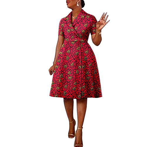 African Men's Suit Single-Breasted Fitted Jacket with Clothes Women's Print Belt Lapel Skirt Trench Coat Couple3