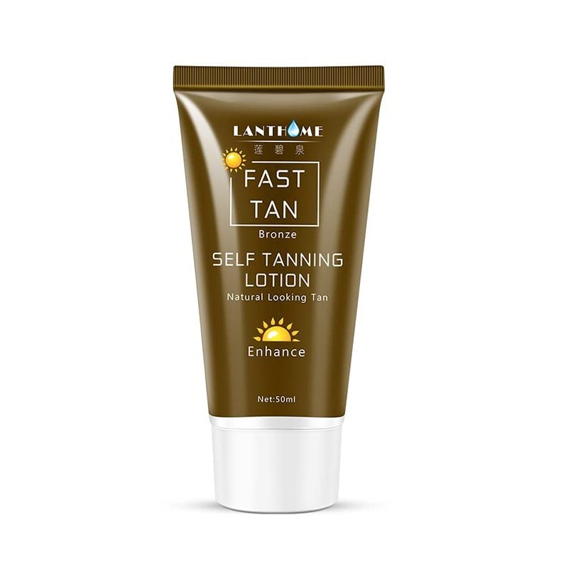 KANZA - Self Tanning Lotion | Natural Looking, Tanning with UV Protection, Moisturizes Skin | Body Self Tanning Cream | Unisex | 50ml